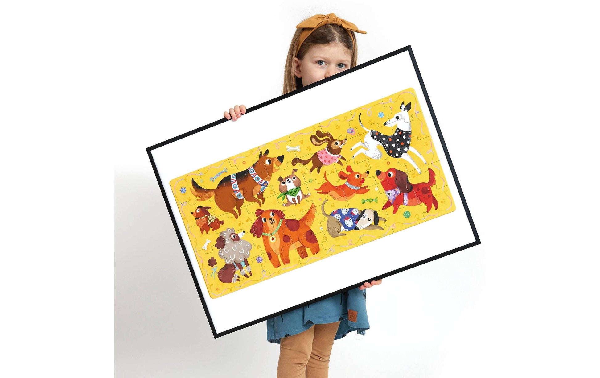 Banana panda Puzzle I Love Dogs – 60 Teile – 66 × 32 cm – ab 3 Jahren – Karton, Pappe