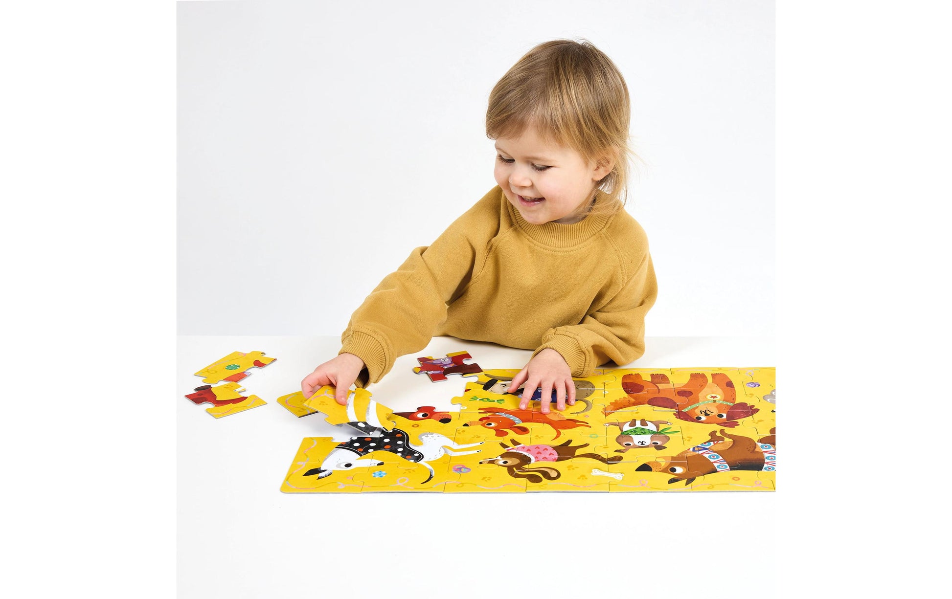 Banana panda Puzzle I Love Dogs – 60 Teile – 66 × 32 cm – ab 3 Jahren – Karton, Pappe