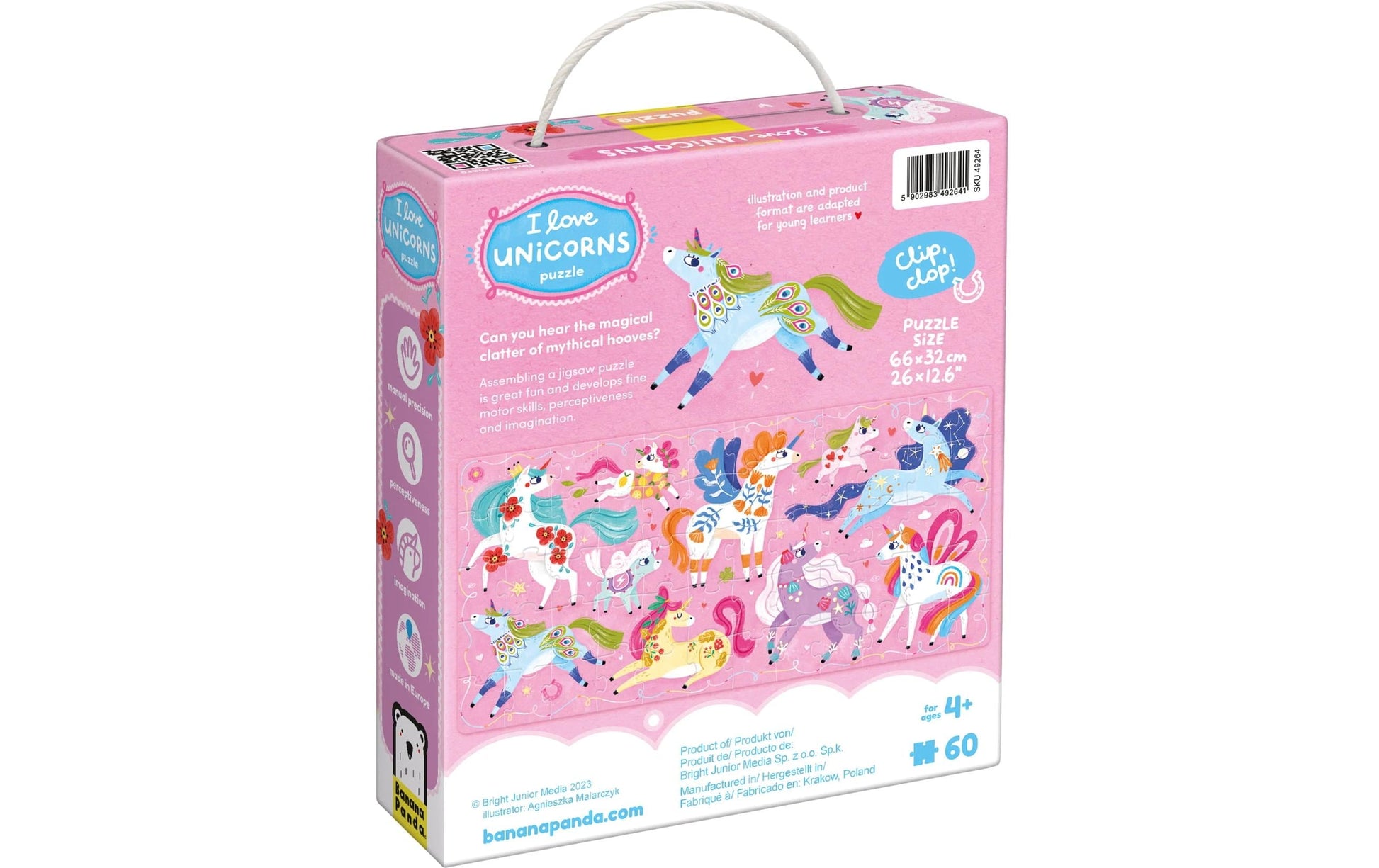 Banana panda I Love Unicorns – Logikspiel, ab 4 Jahren, mehrsprachig