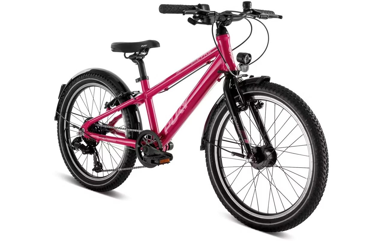 Puky Cyke 20 Active Kinderfahrrad – 7-Gang – 20″ – Felgenbremse, Aluminium, Rot – ab 6 Jahren