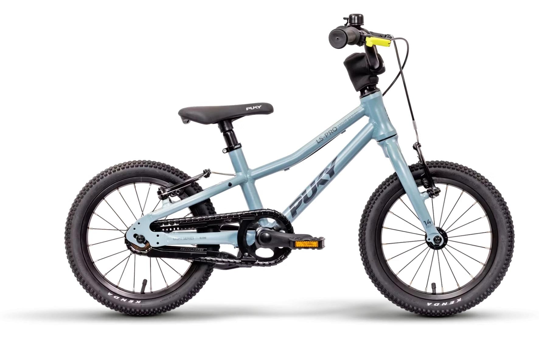 PUKY LS-PRO 14 Kindervelo – 14", Felgen- und Fussbremse, höhenverstellbar – ab 3 Jahren – Aluminium, Hellblau