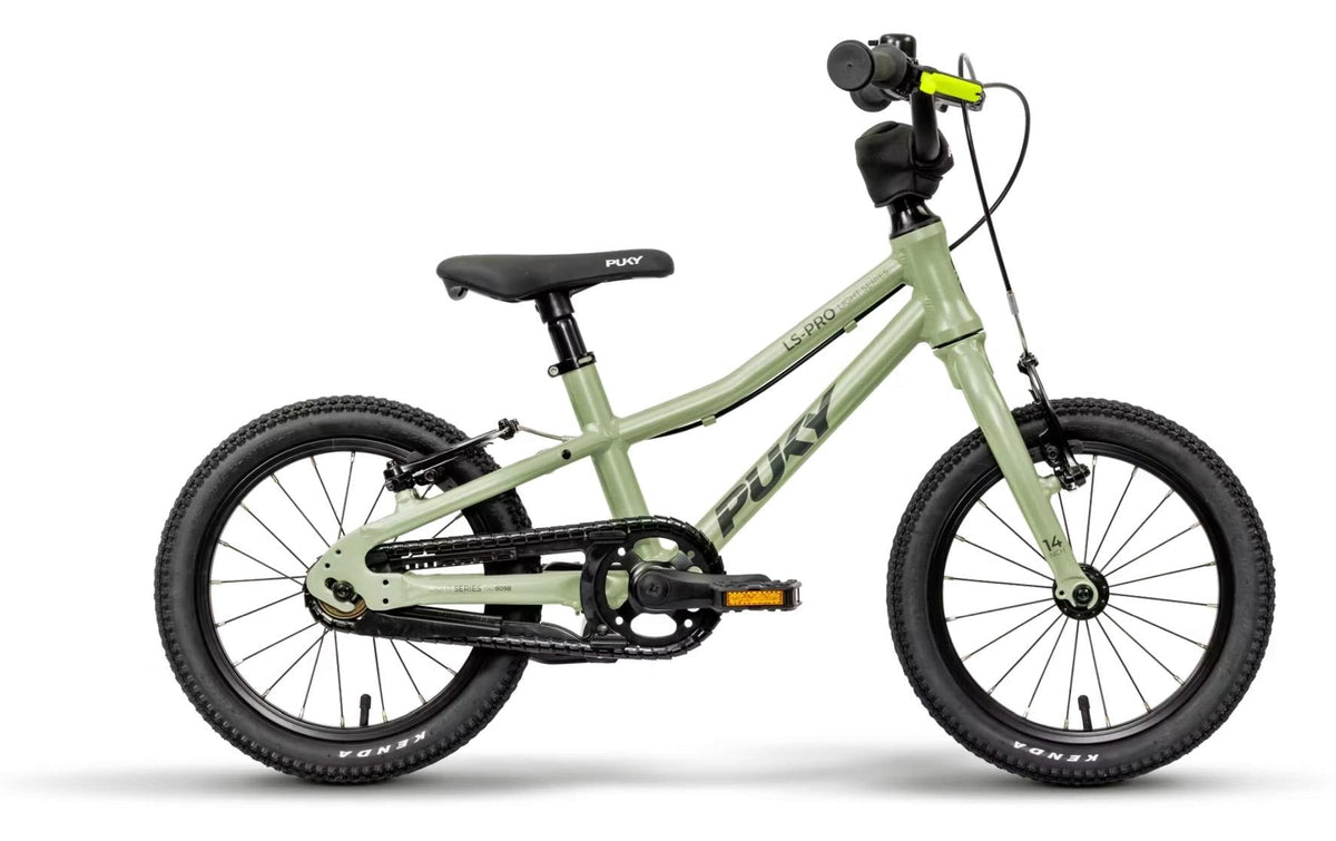 Puky Kinderfahrrad LS-PRO 14 – Aluminium, Raddurchmesser 356 mm (14"), 5300 g, ab 3 Jahren, Grün