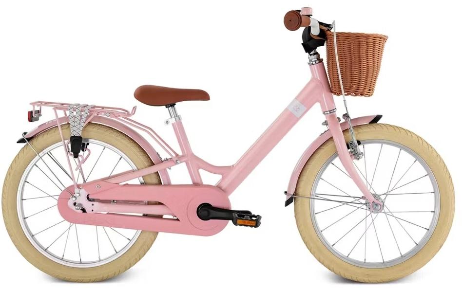 Puky Kinderfahrrad YOUKE 18 Classic – 18" Räder, Aluminiumrahmen, Felgen- & Fussbremse – Rosa – ab 5 Jahren