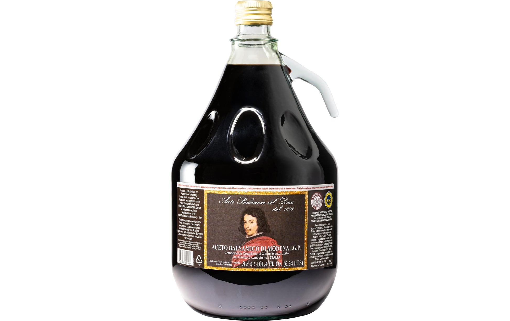 Del Duca Balsamico di Modena Gold Cap – 4×3 l