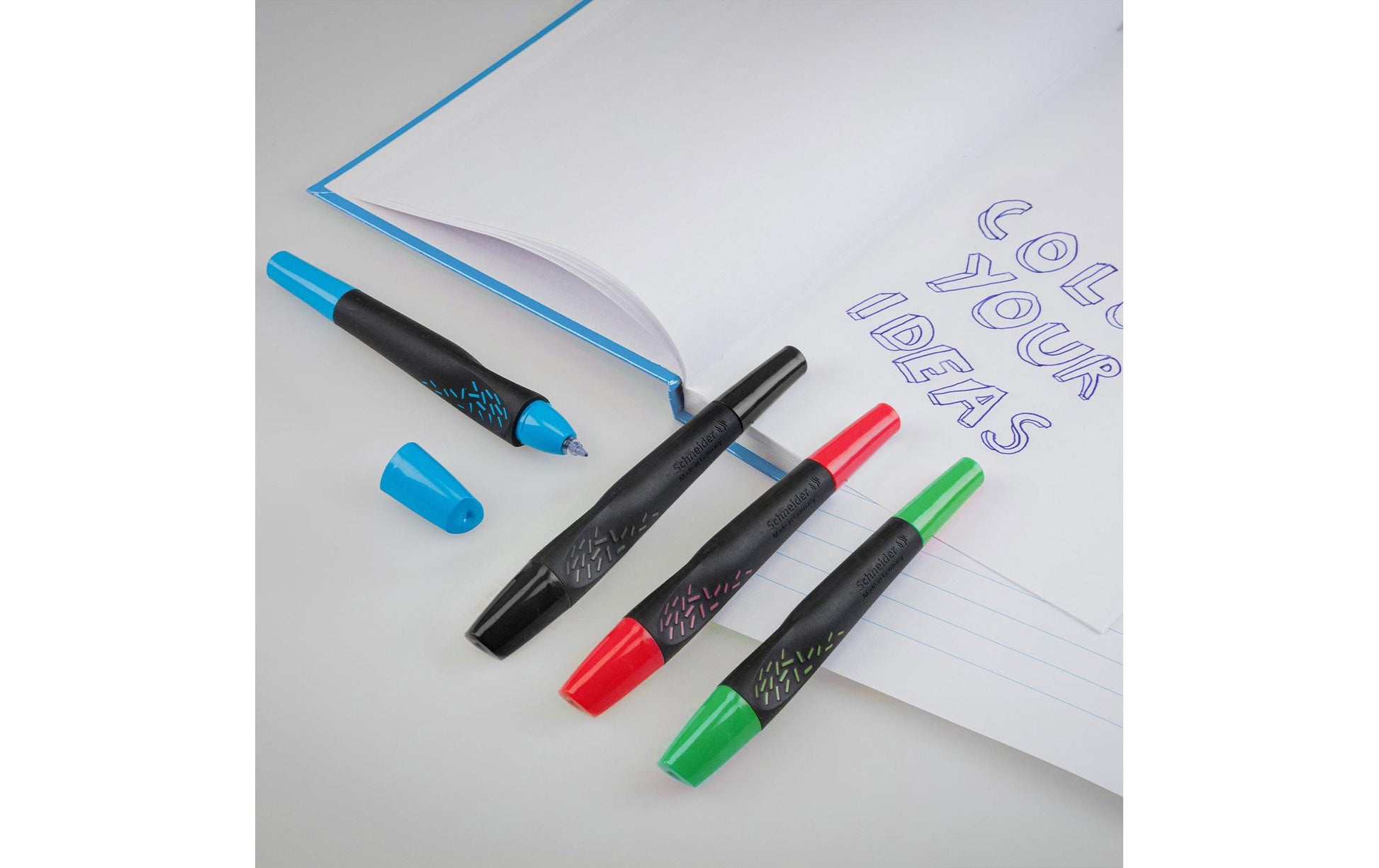 Schneider AG Schneider Breeze – Tintenroller, 0,5 mm, Blau, radierbar, Kunststoff, Schwarz/Blau