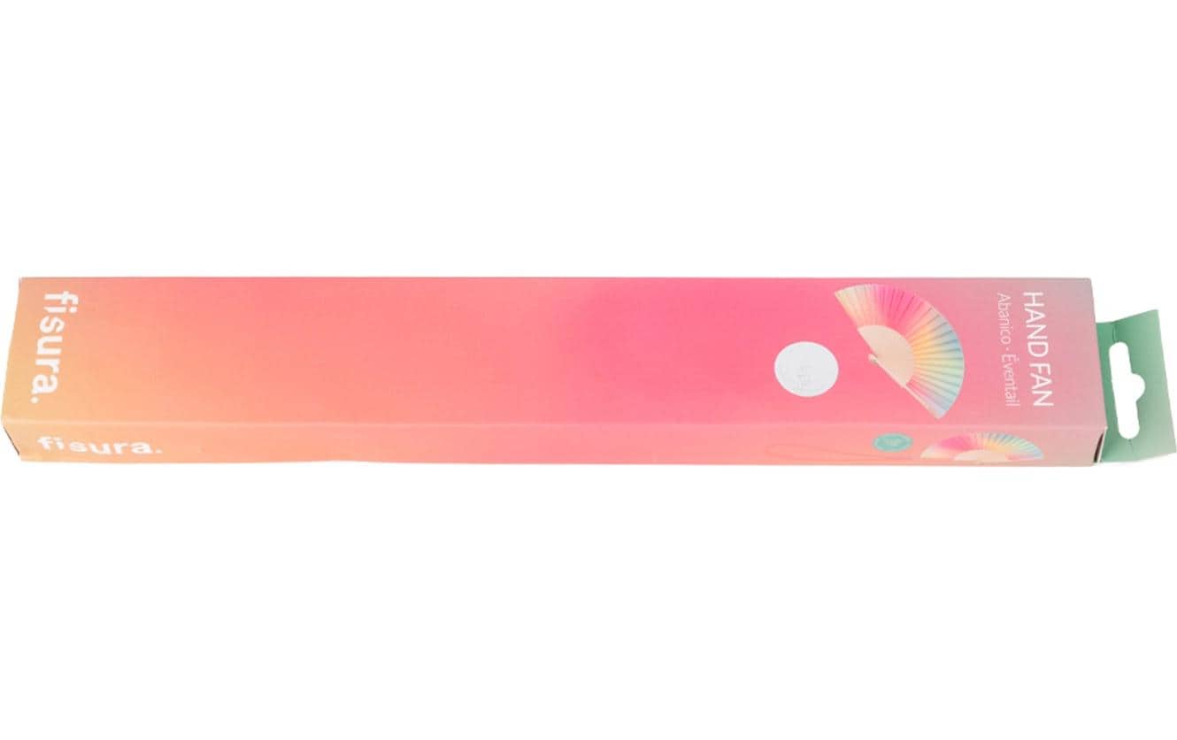Fisura Fächer – Grün, Pink – Holz (Birke), Polyester (PES)
