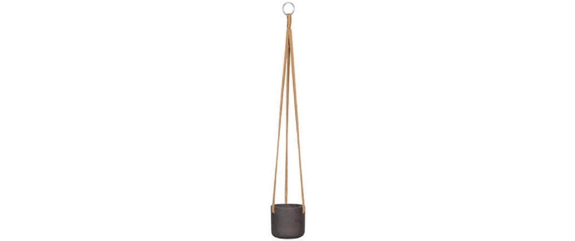 Pottery pots Schale – Glasfaser & Sand & Zement, schwarz – Ø 11 × 9,9 cm