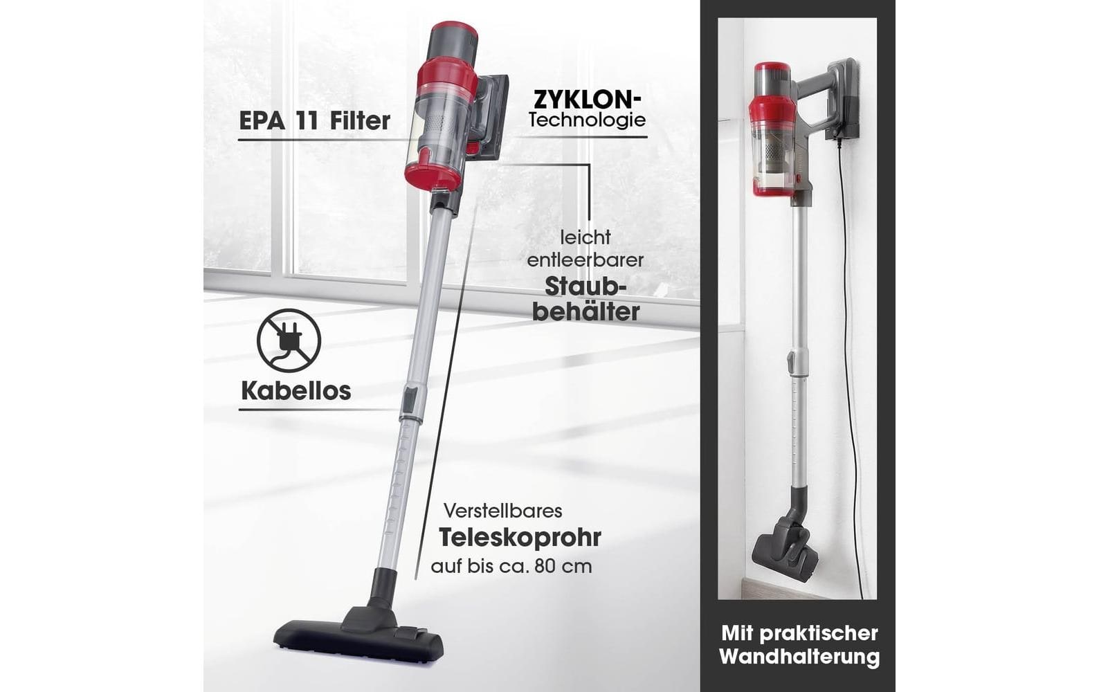 Cleanmaxx Akkustaubsauger 2-in-1 – 35 min, Behälter 1,00 l