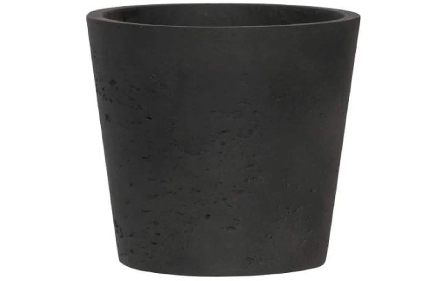 Pottery pots Pflanztopf – Ø 8,6 × 7,2 cm – Glasfaser & Sand & Zement, Schwarz
