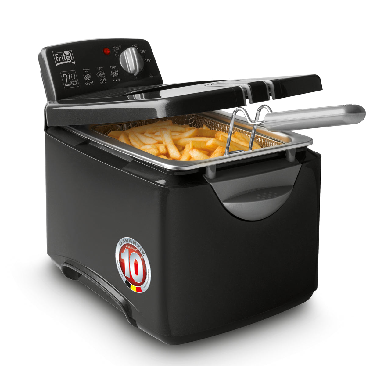 Fritel Fritteuse SF4178 – 3 l, 2300 W – Anthrazit/Edelstahl