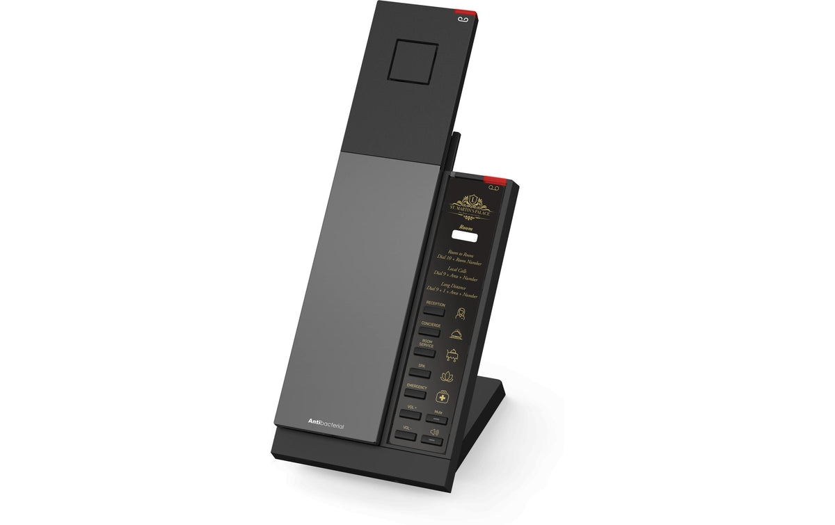 Snom HD341 – DECT-Telefon mit Basis, 1 SIP-Konto, Freisprechen, Gigabit, PoE, schwarz