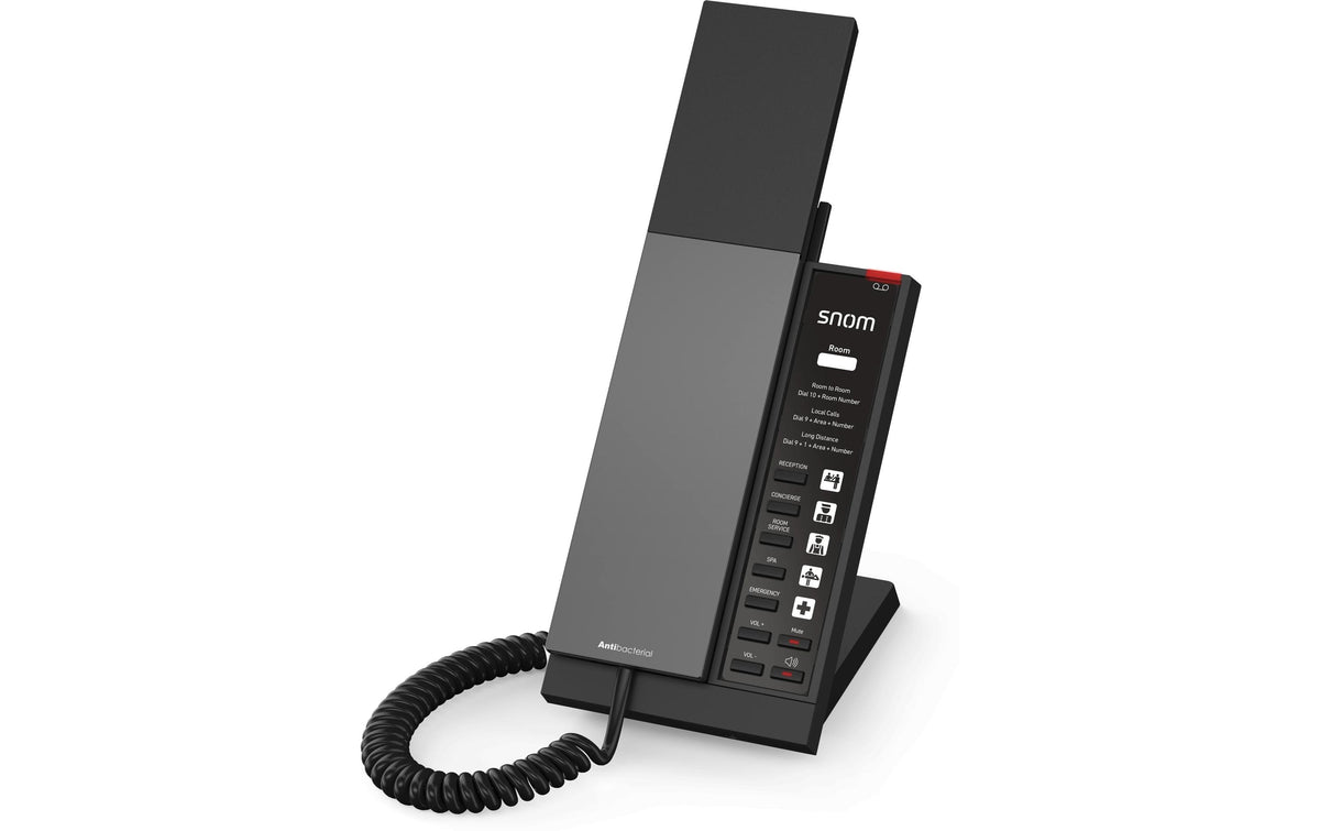Snom HD340 – IP-Telefon, 1 SIP-Konto, PoE, Schwarz