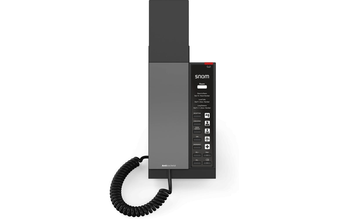 Snom HD340 – IP-Telefon, 1 SIP-Konto, PoE, Schwarz