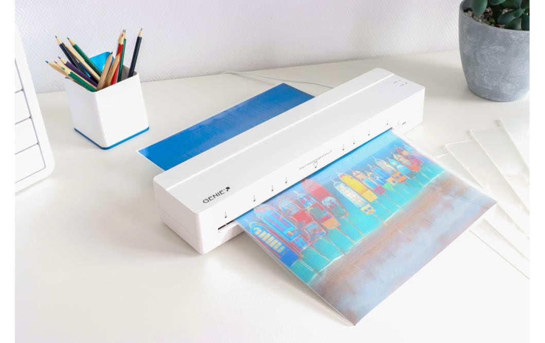 Genie LS 400 Laminiergerät A3 – Heisslaminator, bis 125 µm, 2 Rollen, weiss
