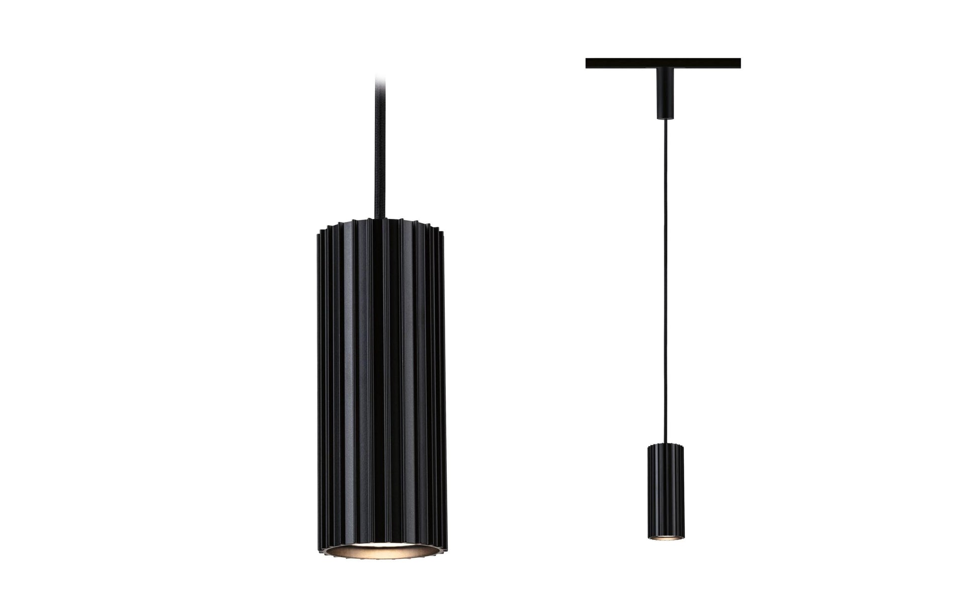 Paulmann Pendelleuchte Lirena – 126 cm, 10 W, dimmbar, für URail-Schienensysteme, schwarz matt, GU10