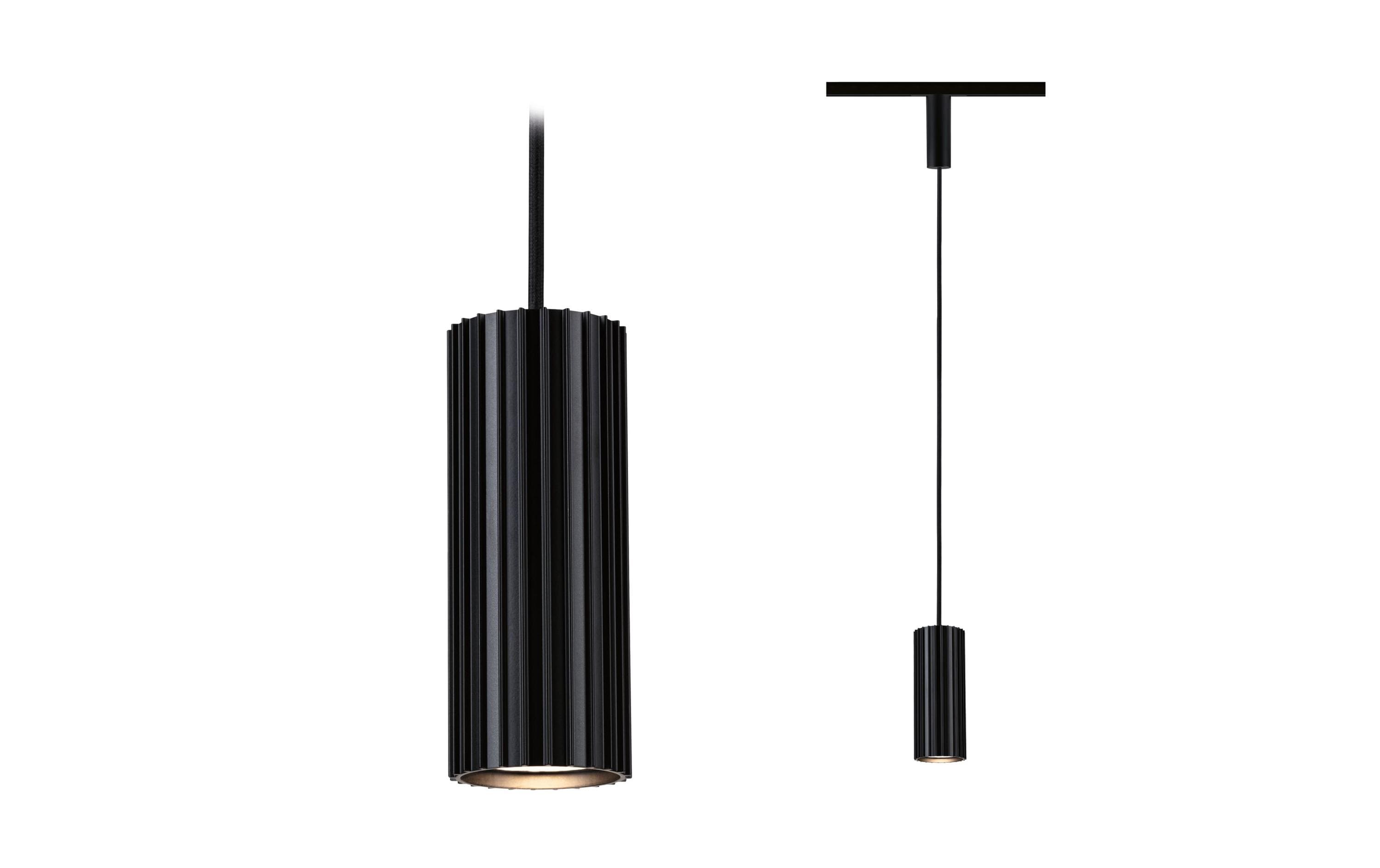 Paulmann Pendelleuchte Lirena – 126 cm, 10 W, dimmbar, für URail-Schienensysteme, schwarz matt, GU10