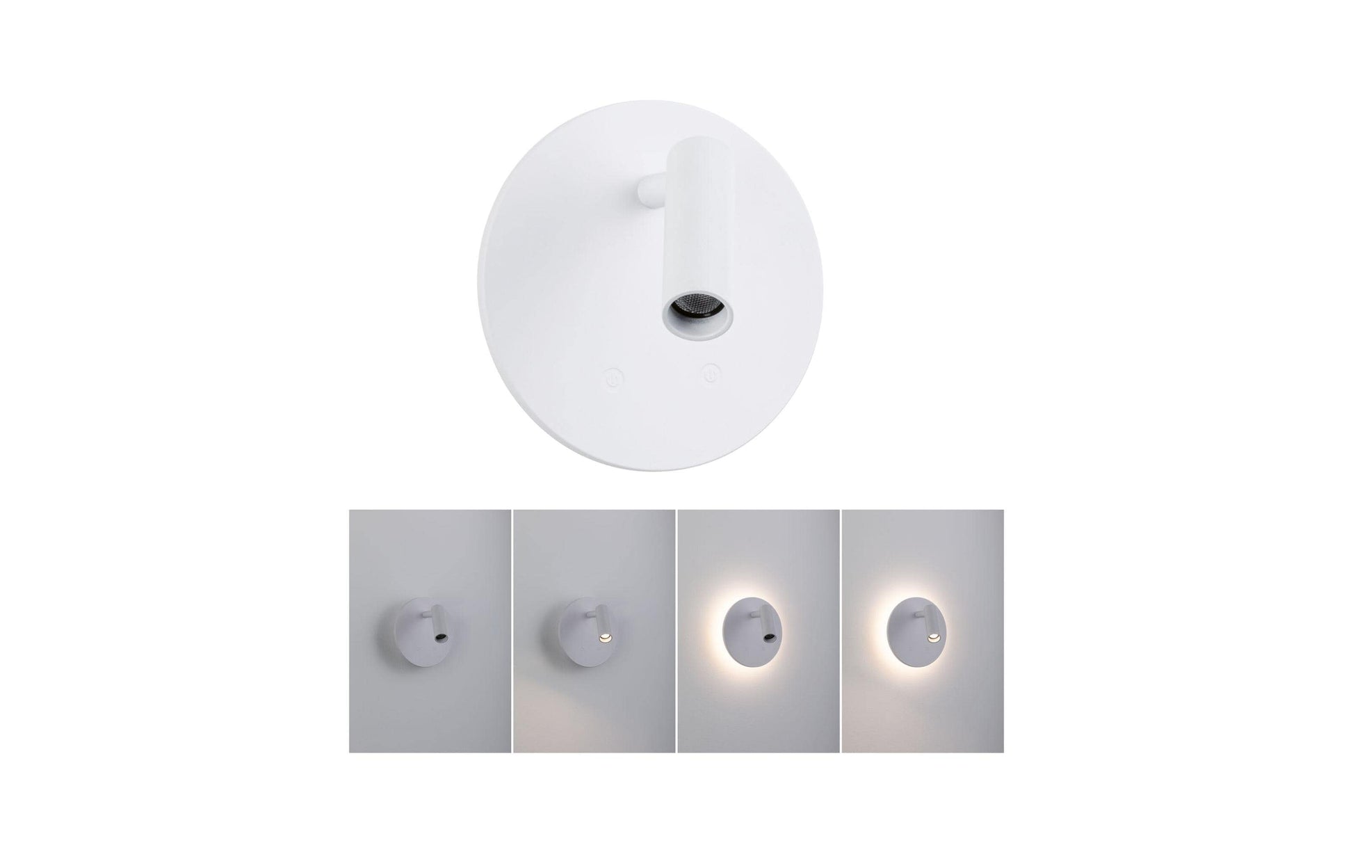 Paulmann Wandleuchte Kiora – 347 lm, 1,3 W, 2700 K, dimmbar (Touch), weiss, Akku, Magnet, inkl. Ladekabel