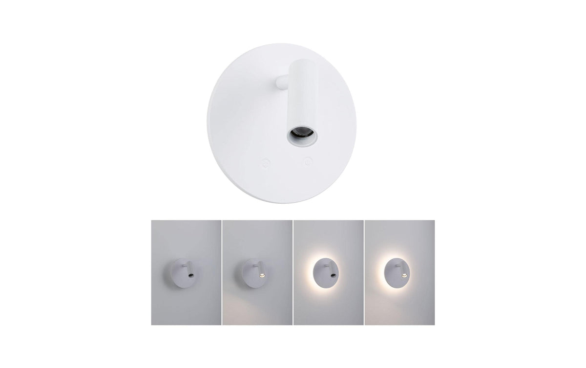 Paulmann Wandleuchte Kiora – 347 lm, 1,3 W, 2700 K, dimmbar (Touch), weiss, Akku, Magnet, inkl. Ladekabel