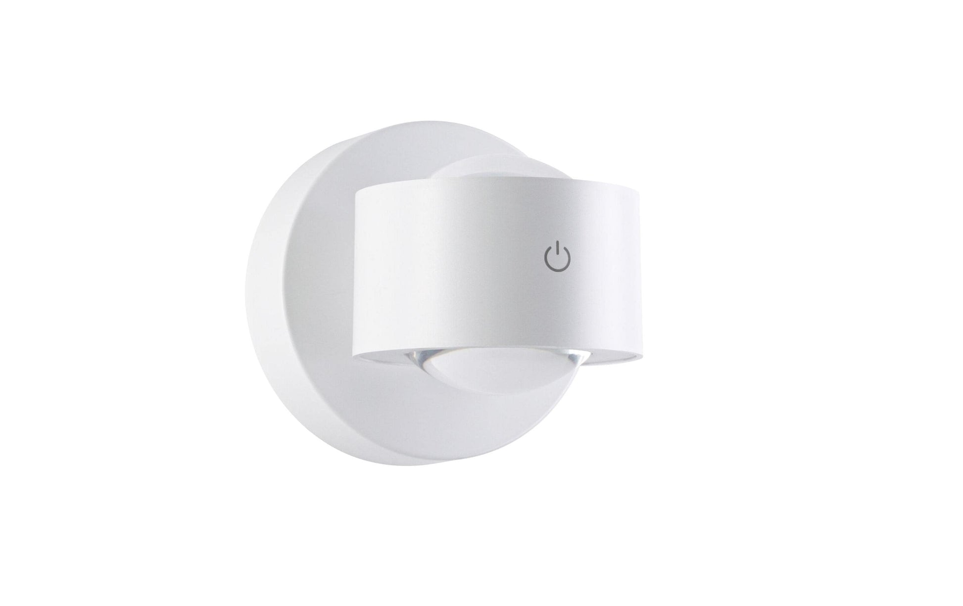 Paulmann Akku-Wandleuchte – Ø 10 × 10 cm, 220 lm, 2,2 W, 2700 K, dimmbar, IP44, weiss, Touch, Magnet, USB
