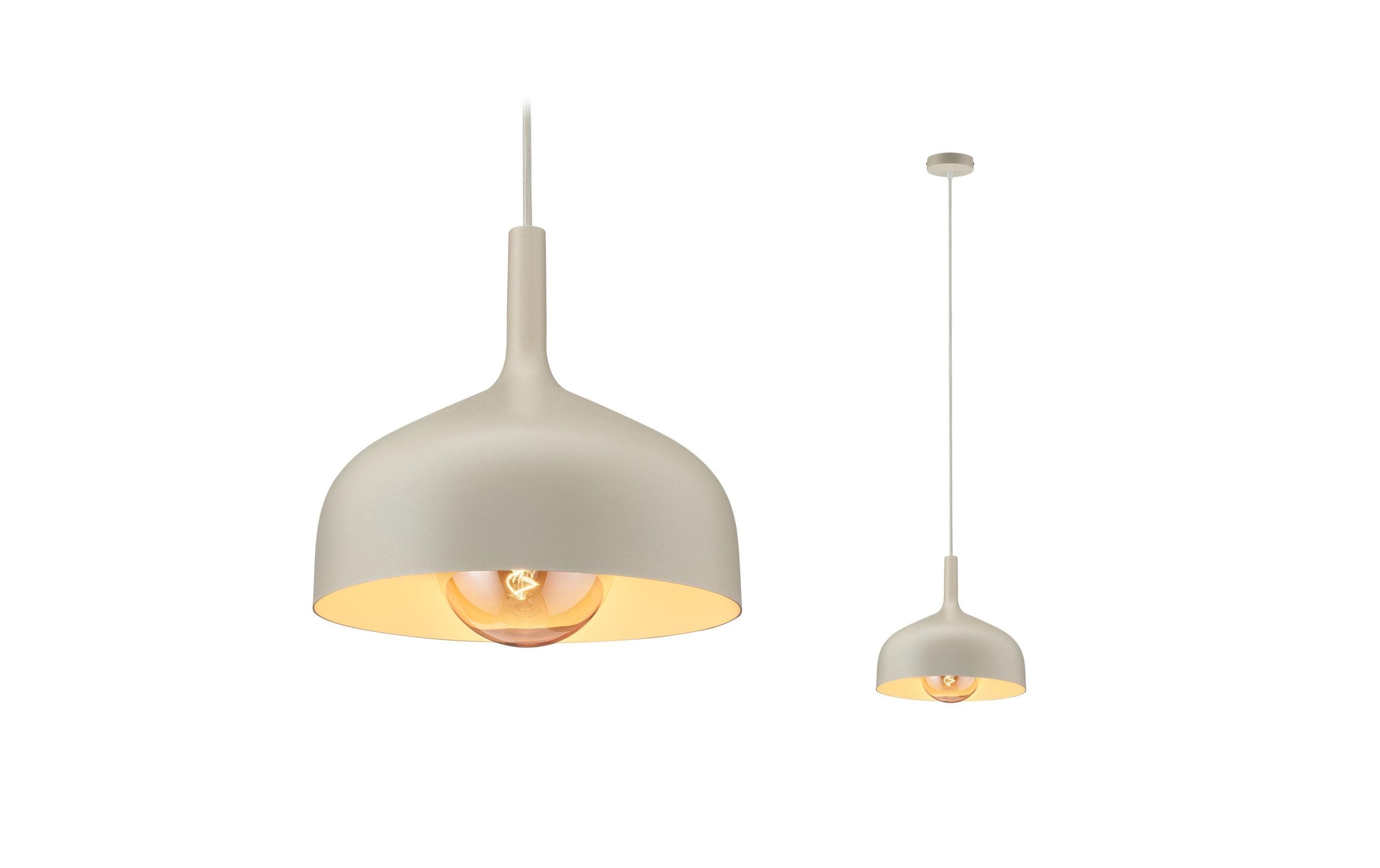 Paulmann Pendelleuchte Embla II – Ø 30 × 110 cm, 20 W, dimmbar, beige/gold, E27, exkl. Leuchtmittel