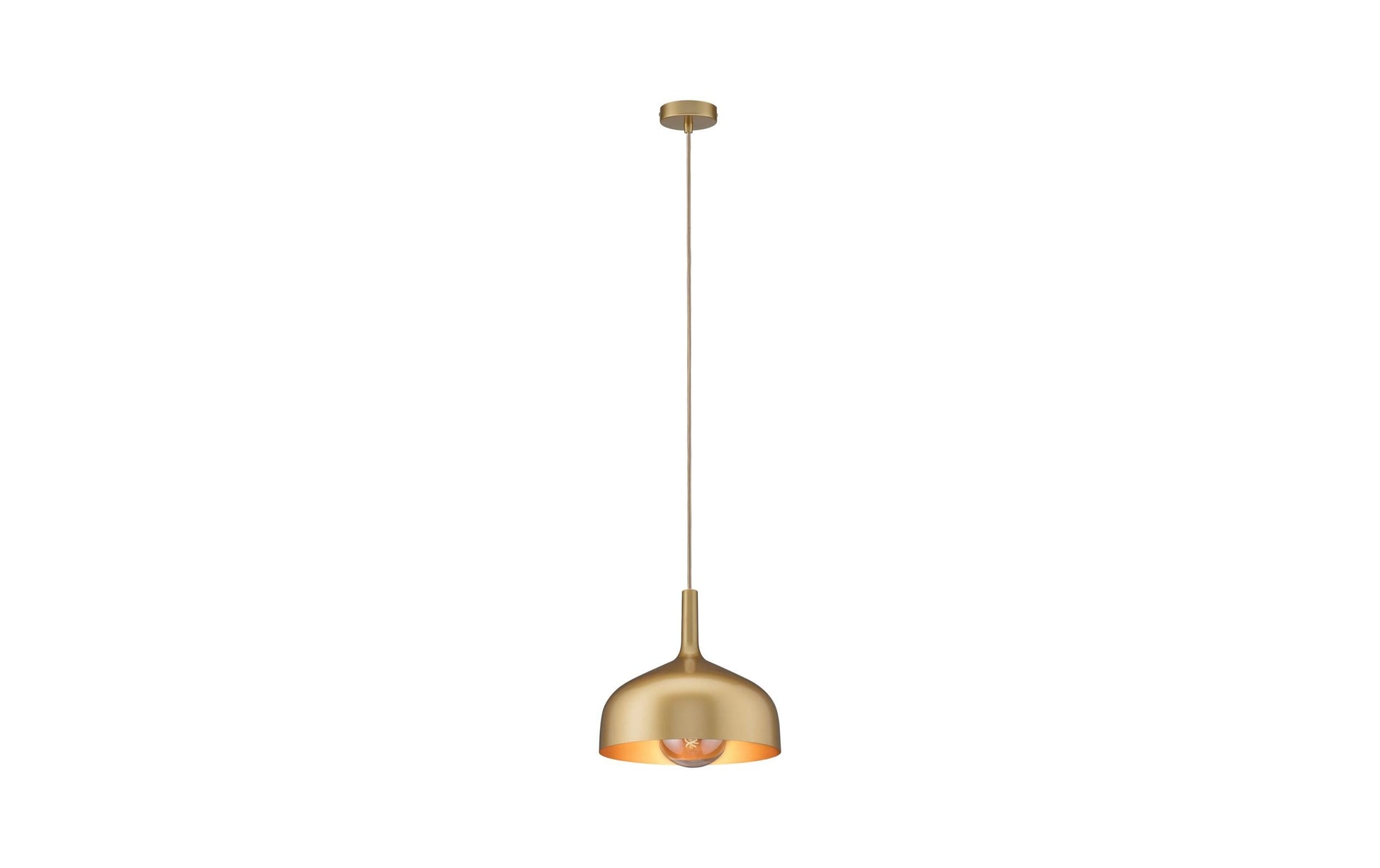 Paulmann Pendelleuchte Embla II – Ø 30 cm, Pendellänge 110 cm, 20 W, dimmbar, Gold, E27, exkl. Leuchtmittel