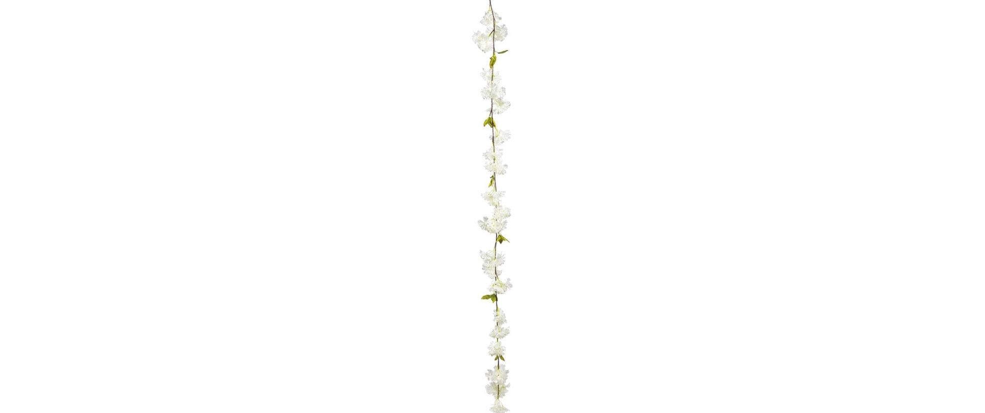 Dekomat ag Girlande – 170 cm – Kunstseide & Kunststoff, Weiss