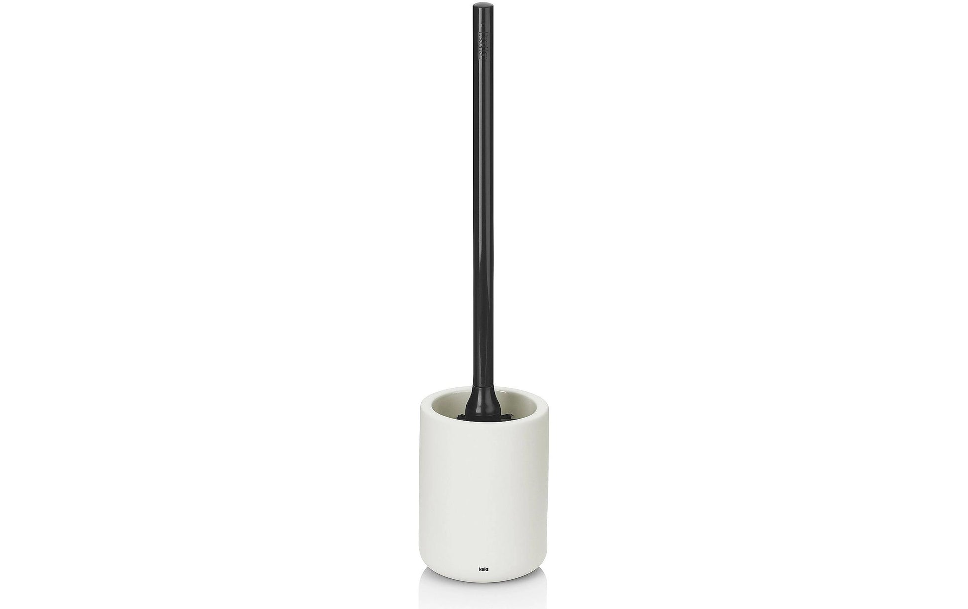 Kela WC-Bürstenset – Keramik, Weiss, H 45 cm, Ø 10 cm