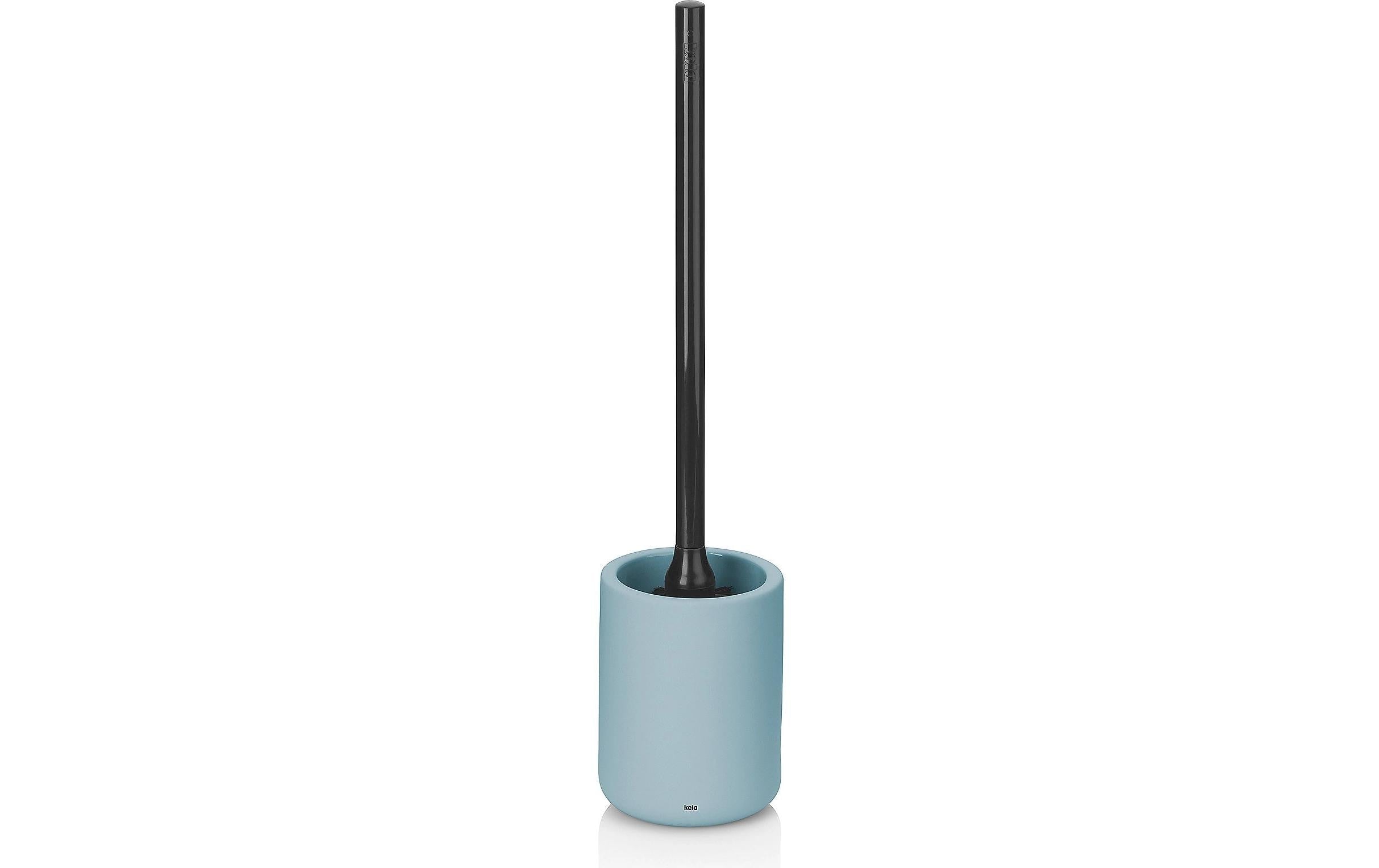 Kela WC-Bürstenset – Keramik, Hellblau, H 45 cm, Ø 10 cm