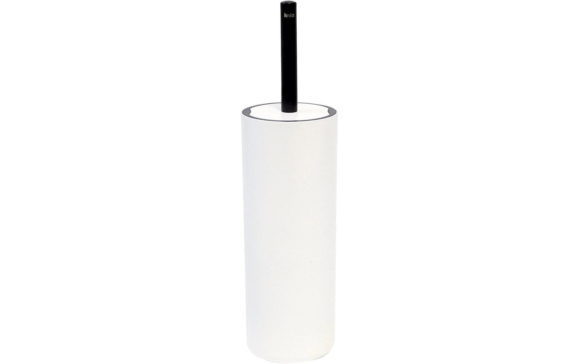 Kela WC-Bürstenset – Kunststoff, Weiss, H 36,5 cm, Ø 9,5 cm