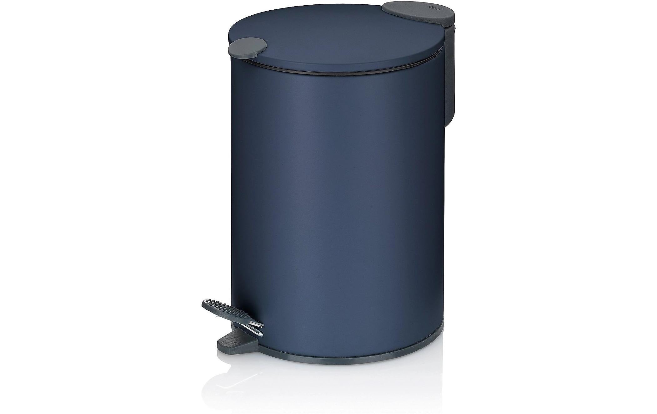 Kela Kosmetikeimer Mats – 3 l – Metall, rund – Dunkelblau