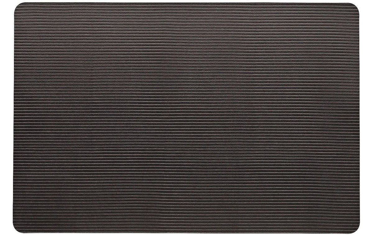 Kela Tischset Siena – Kunstleder (PU), Schwarz, 44,5 × 30 cm
