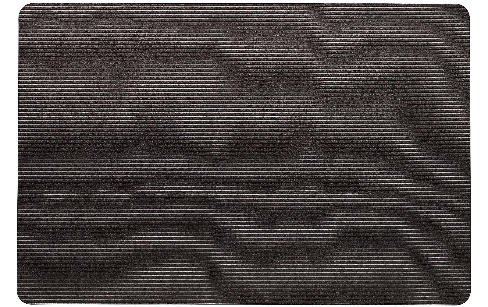 Kela Tischset Siena – Kunstleder (PU), Schwarz, 44,5 × 30 cm