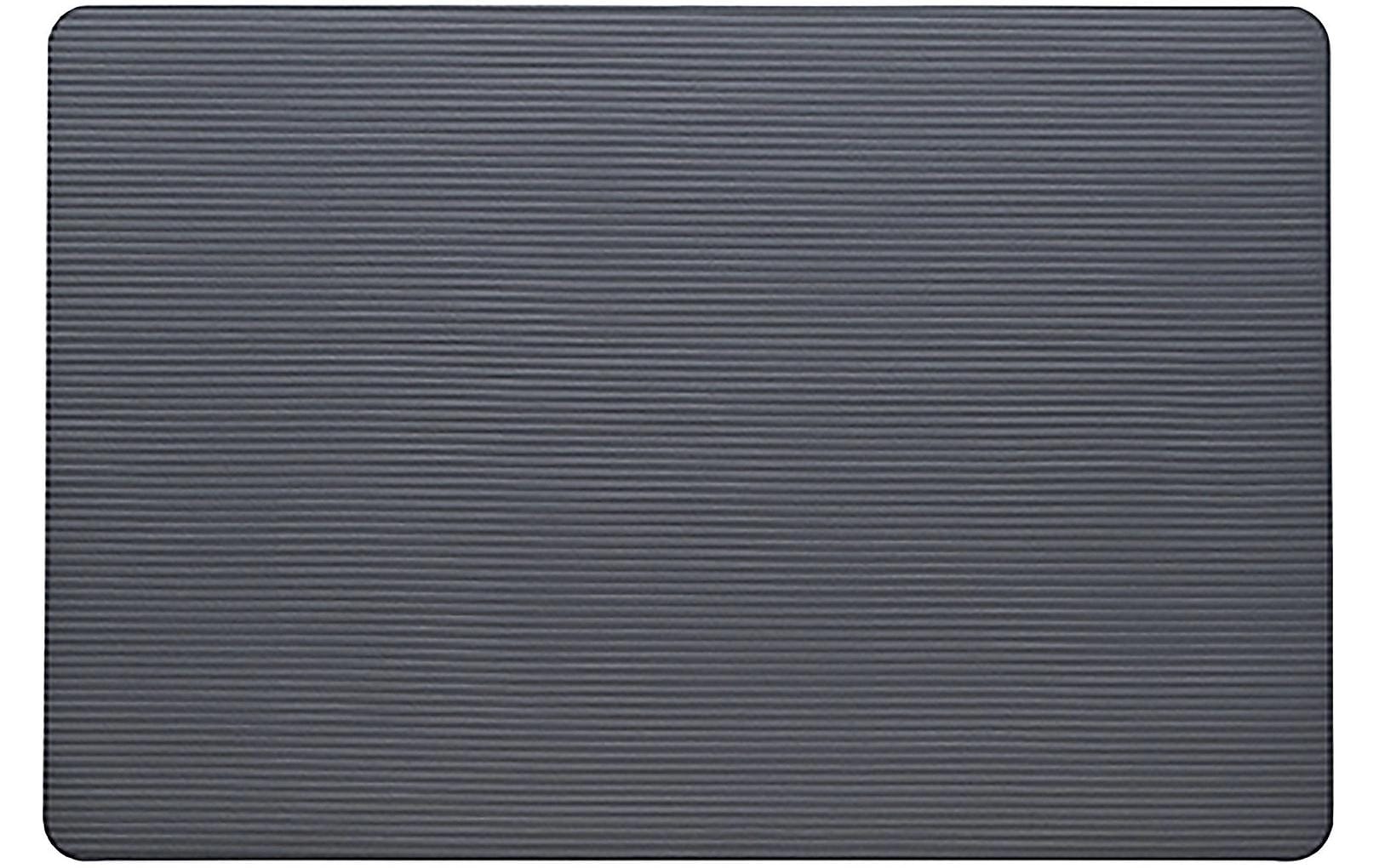 Kela Tischset Siena – Kunstleder (PU), Dunkelgrau, 44,5 × 30 cm