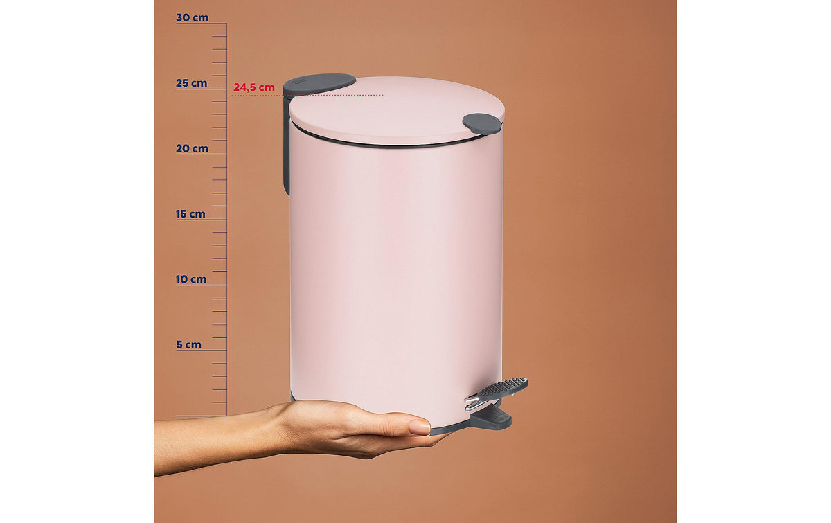 Kela Kosmetikeimer Mats – 3 l – Metall, rund – Rosa