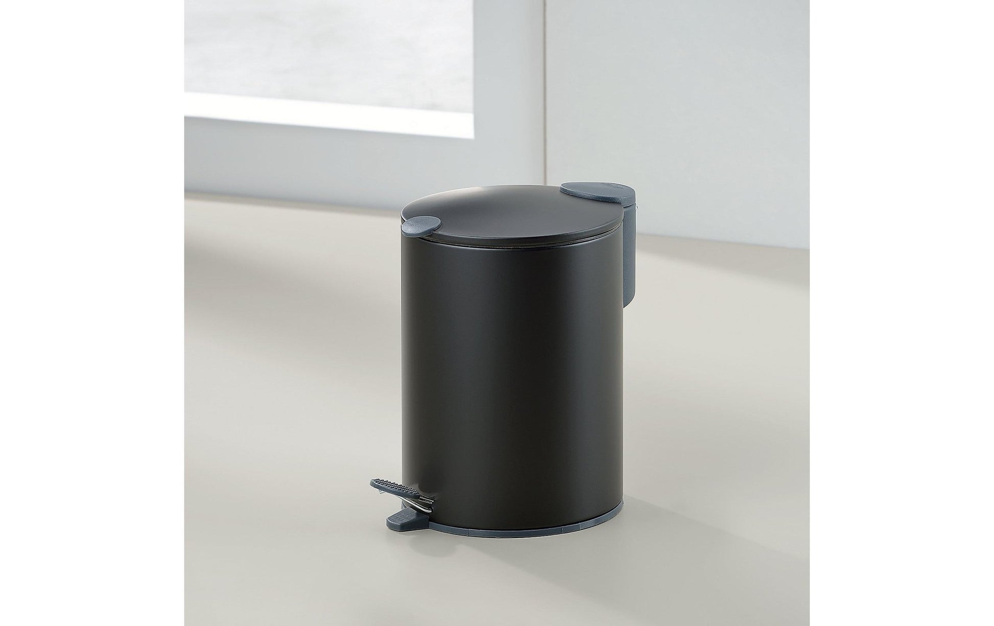 Kela Kosmetikeimer Mats – 3 l – Metall, rund – schwarz