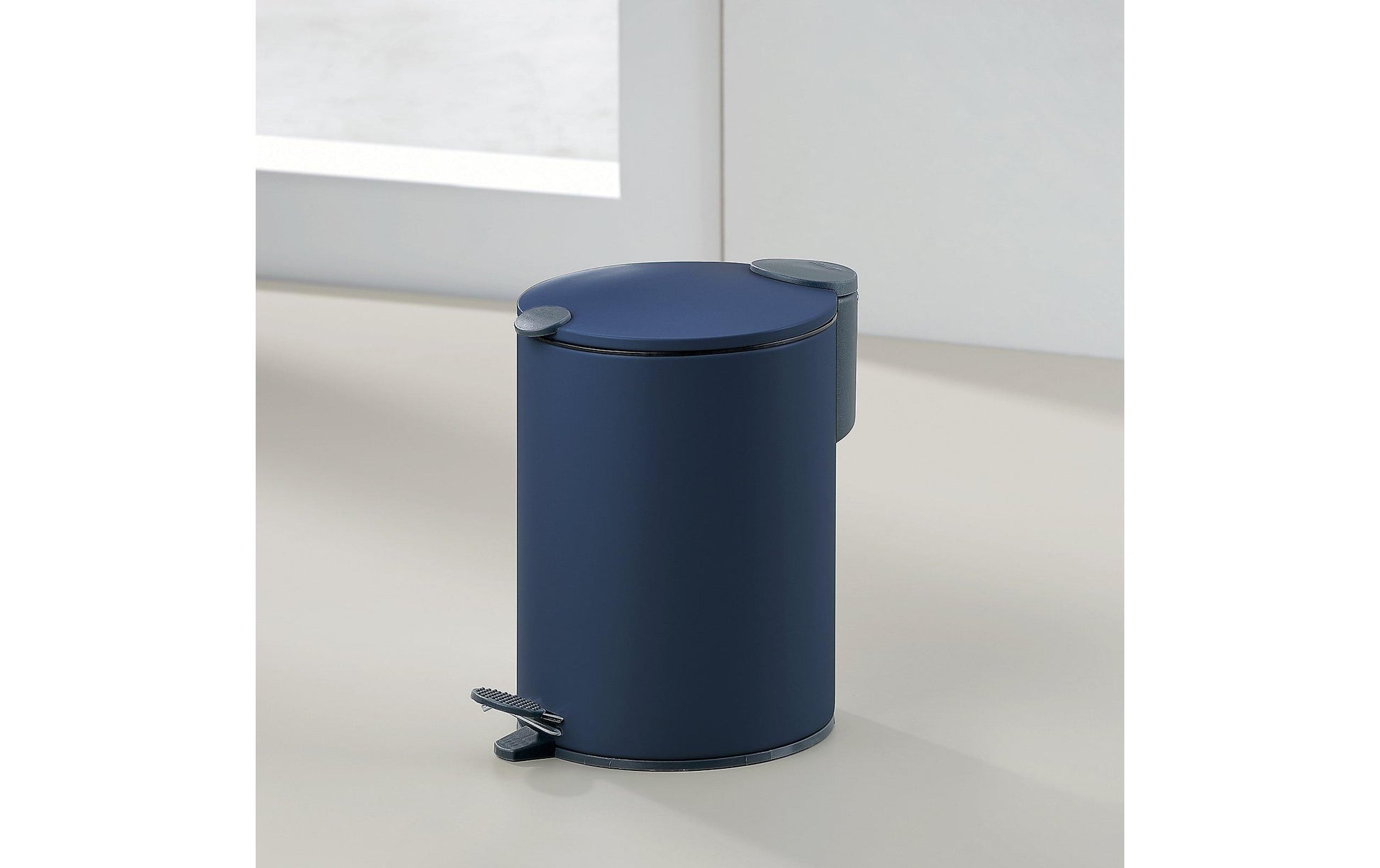 Kela Kosmetikeimer Mats – 3 l – Metall, rund – Dunkelblau