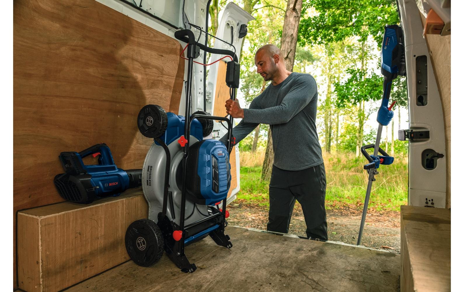 Bosch GRA18V2-46SP Akku-Rasenmäher – 18 V – 46 cm Schnittbreite – 60 l Fangkorb – Solo – POWER FOR ALL