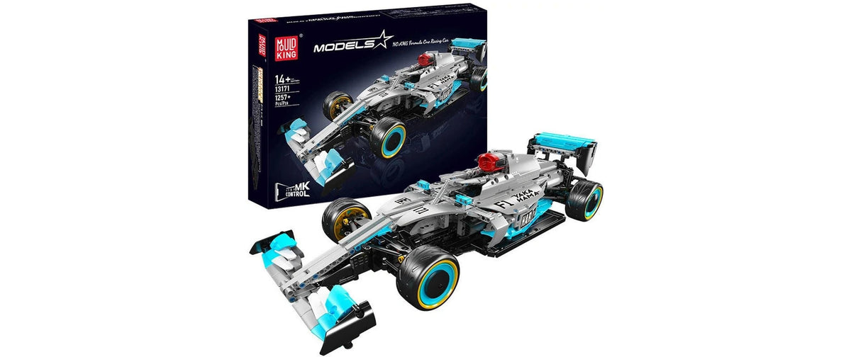 Mould king 3D-Puzzle Rennwagen AMG-F1 – 1'257 Teile – 22,5 × 11,6 × 56,6 cm – ab 14 Jahren – Kunststoff – Mehrfarbig
