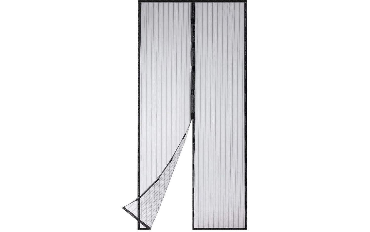 EASYmaxx Magic Klick Insektenschutznetz – 100 × 210 cm – schwarz – für Insekten