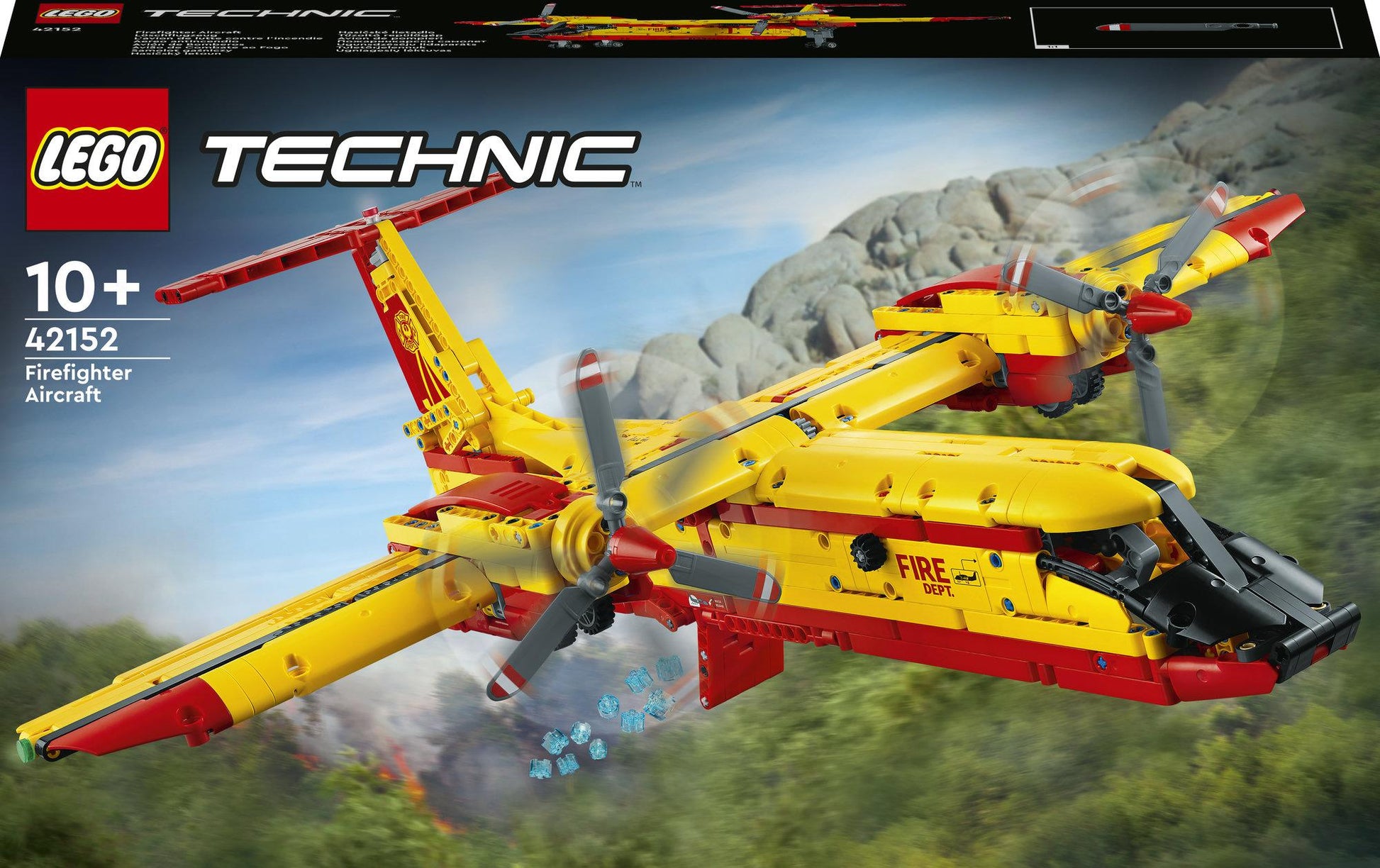 LEGO Technic 42152 Feuerwehrflugzeug – 1134 Teile – 28,2 × 9,1 × 48 cm – ab 10 Jahren