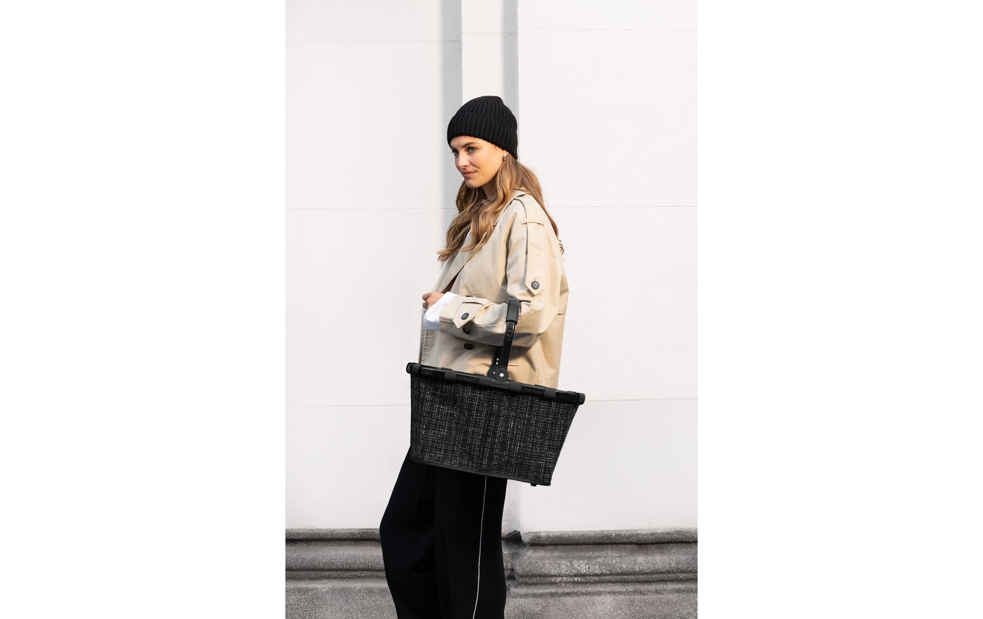 Reisenthel Stofftasche, Aluminium, schwarz, 480×290×280 mm