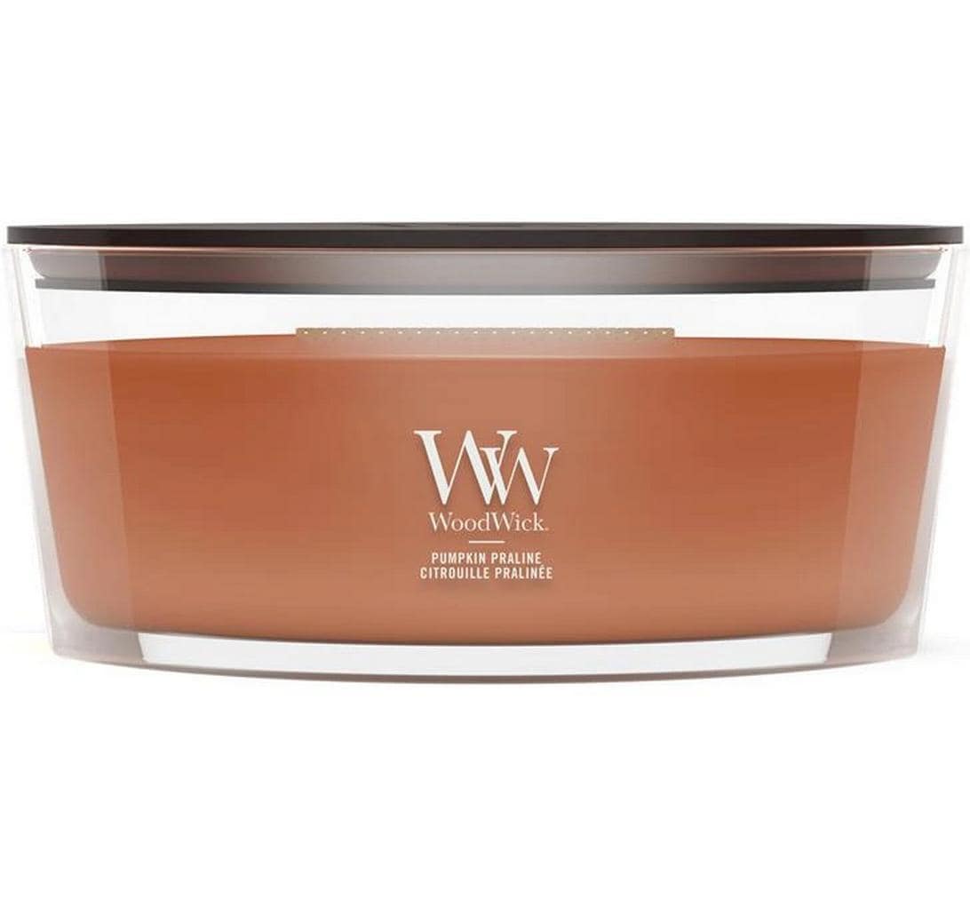 WoodWick Duftkerze – Pumpkin Praline – Ø 12 × 9 cm