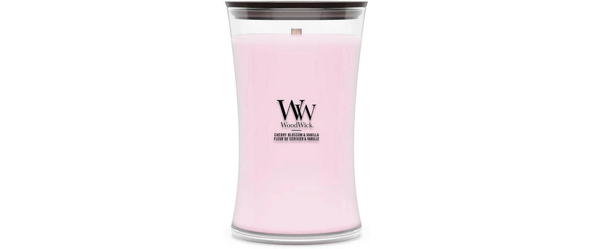 WoodWick Duftkerze – Kirschblüte & Vanille – Ø 10,2 × 17,8 cm