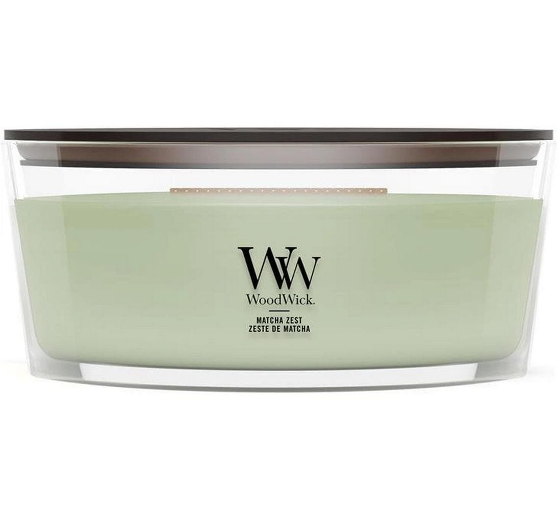 WoodWick Duftkerze – Matcha Zest – Ø 12 × 9 cm