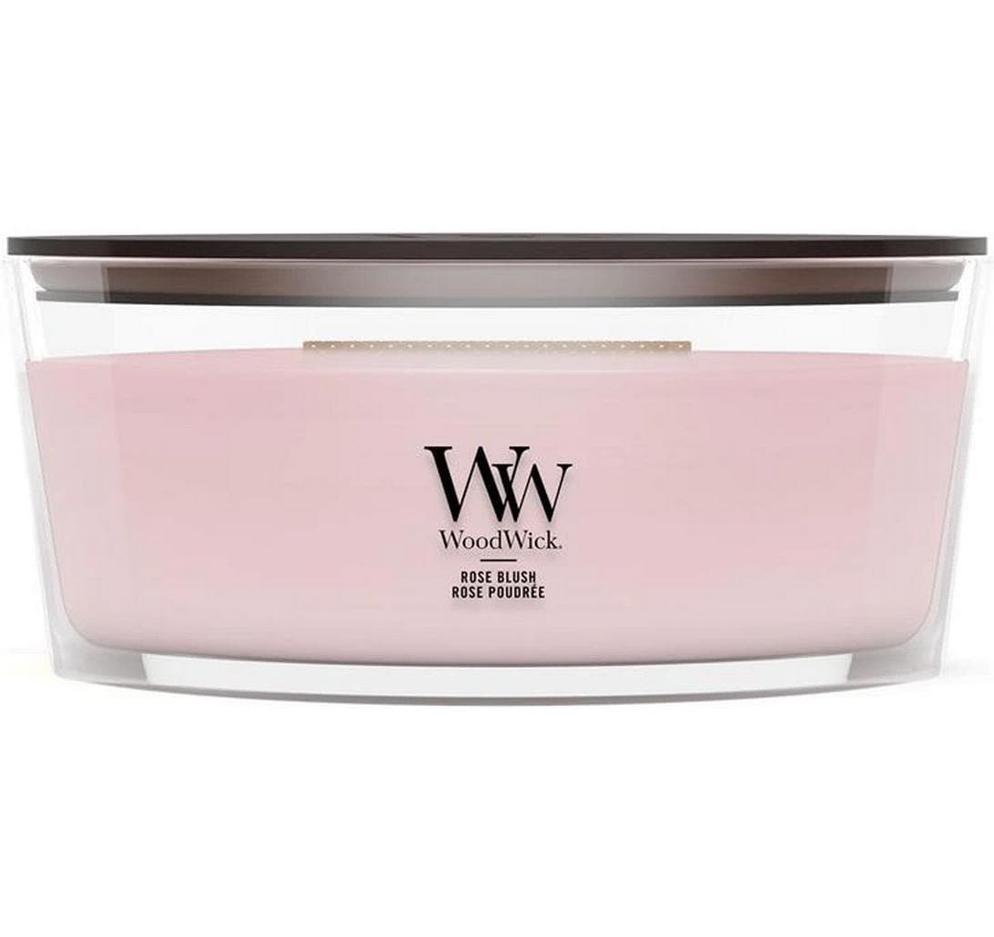 WoodWick Duftkerze – Rose Blush – Ø 12 × 9 cm