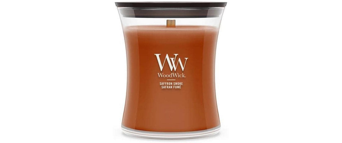 WoodWick Duftkerze – Saffron Smoke – Ø 10 × 11 cm
