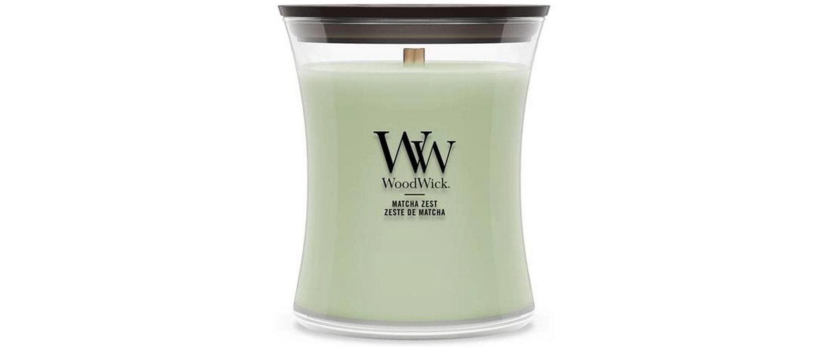 WoodWick Duftkerze – Matcha Zest – Ø 10 × 11 cm