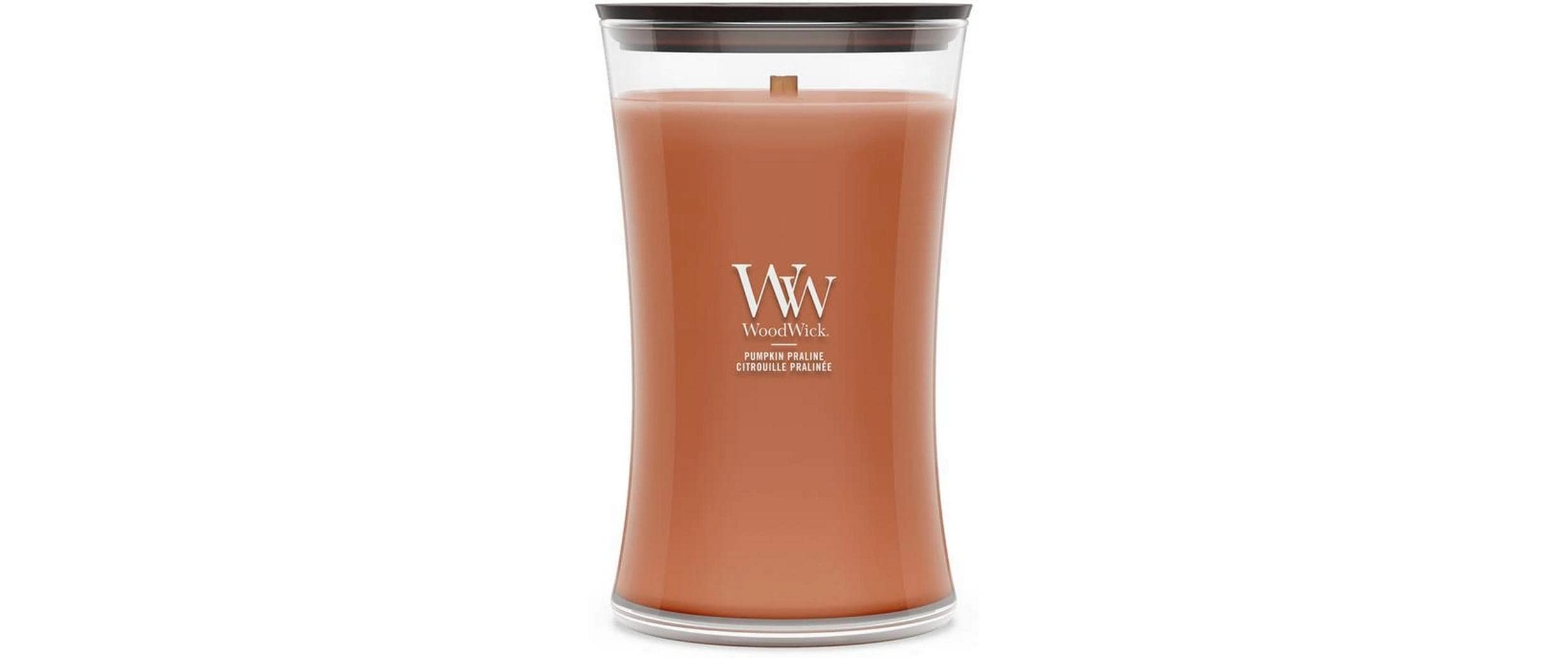 WoodWick Duftkerze – Pumpkin Praline – Ø 10,2 × 17,8 cm