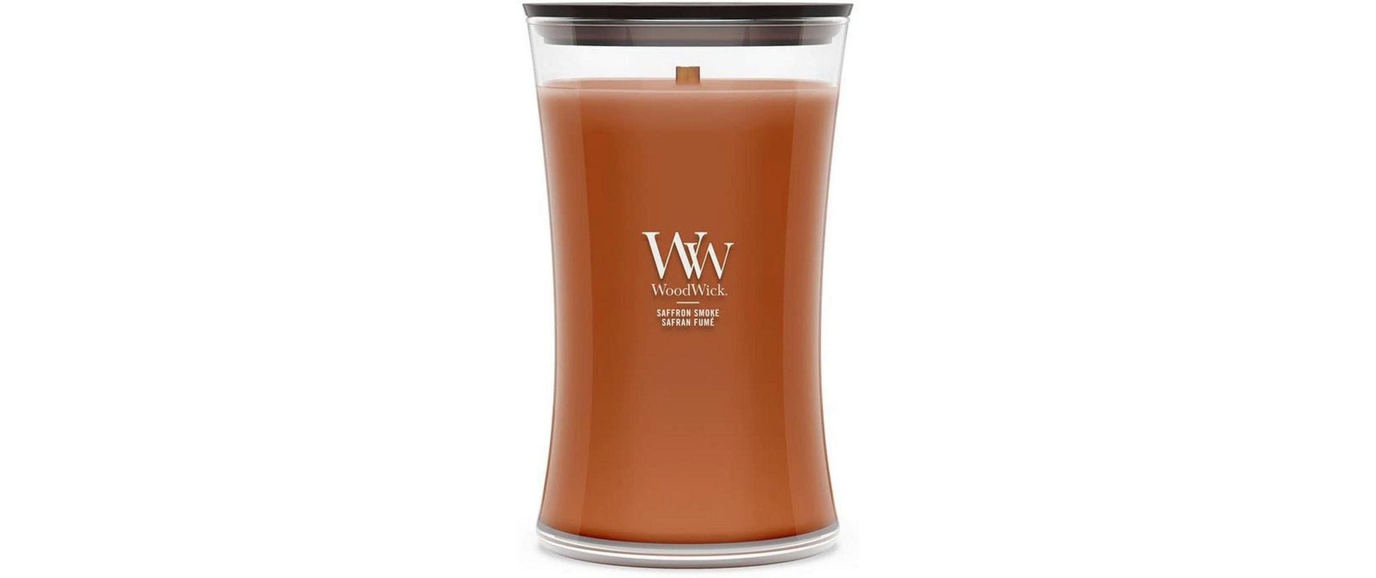 WoodWick Duftkerze – Saffron Smoke – Ø 10,2 × 17,8 cm