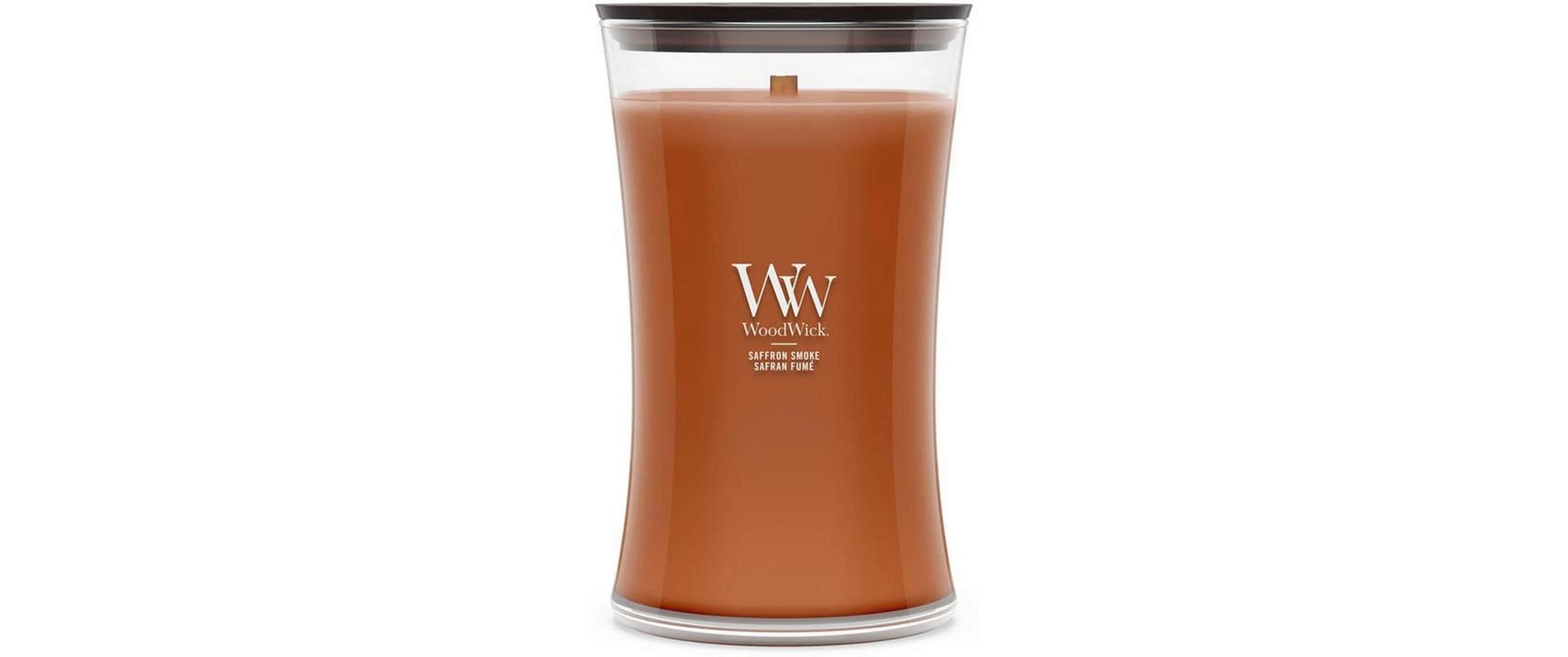 WoodWick Duftkerze – Saffron Smoke – Ø 10,2 × 17,8 cm